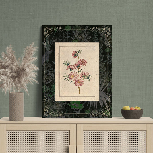 Almond Blossom Vintage Botanical Illustration Floral Art - Retro Reverence
