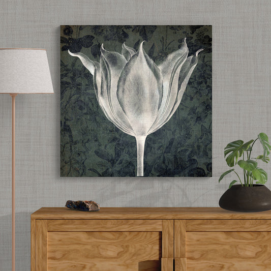 Neutral Tones of Nature - Tulip Flower Wall Art - Retro Reverence