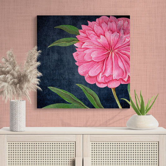 Pristine Pink Poppy Flower Wall Art - Retro Reverence